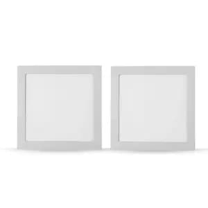 Kit 2 Painel LED Embutir Quadrado 18W 4000K Neutro Mayler