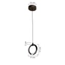 PENDENTE MERCURIO 9W PRETO-GMH TRADE