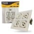Spot Embutir Recuado 4 Mini Dicroicas MR11 GU10 - Moon Branco Bivolt