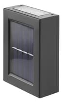 Arandela Solar Slim 2 Focos LED - A.XU Preta