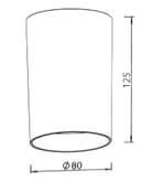 Spot Sobrepor Redondo Para Dicroica MR16 GU10 Bivolt - Galaxy LED Branco