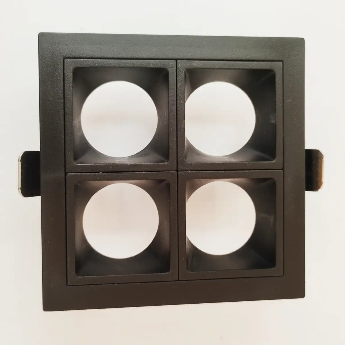 Spot Embutir Recuado 4 Mini Dicroicas MR11 GU10 - Moon Preto