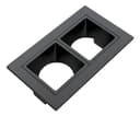 Spot Embutir Recuado 2 Mini Dicroicas MR11 GU10 - Moon Preto