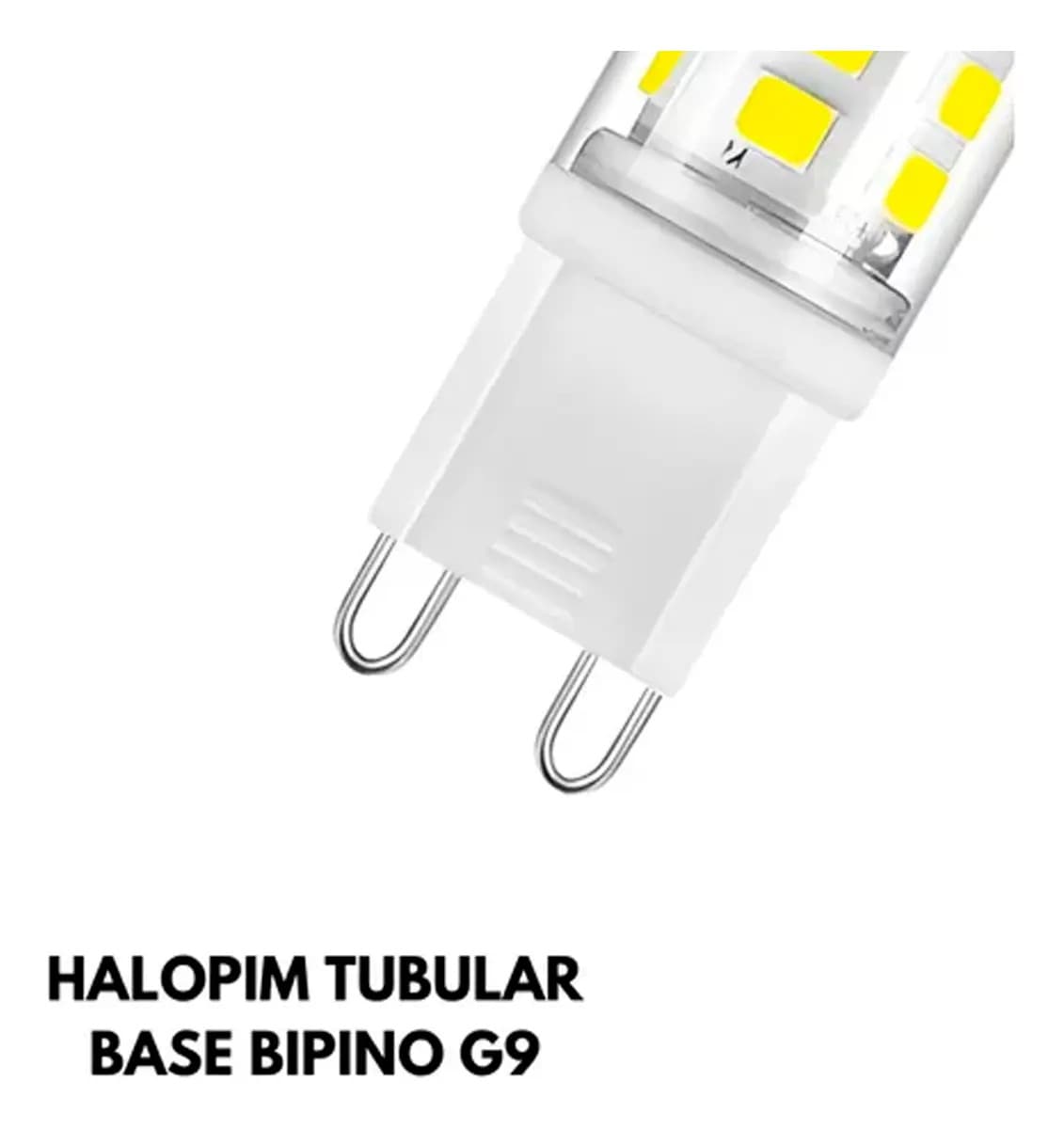 Kit 2 Lâmpadas LED G9 Halopin 10W 2400K Bivolt - Top Light