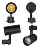 Kit Trilho Eletrificado 1m Preto + 2 Spots LED 10W 6000K Bivolt - Branco Frio