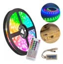 Kit 10m Fita LED RGB 4D + Controladora WiFi + Fonte Para Som Automotivo
