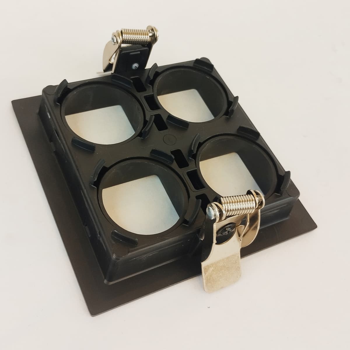 Spot Embutir Recuado 4 Mini Dicroicas MR11 GU10 - Moon Preto
