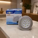 Spot LED Embutir Redondo 15W 6000K Branco Frio Bivolt - Prateado