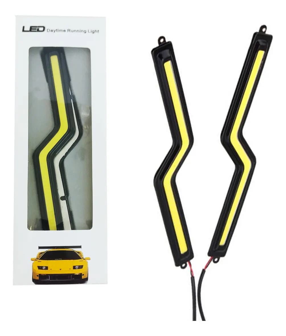 Barra LED Farol Auxiliar 12V Super Branca - Para Carro e Moto