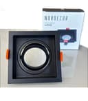 Spot Embutir Recuado Quadrado GU10/MR16 Preto Nordecor Loyo