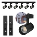 Kit Trilho Eletrificado 1 Metro + 4 Spots LED 10W 3000K Bivolt - Preto