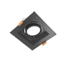 Kit 10 Spots De Embutir Rec MR11 Preto + Lâmpada MR11