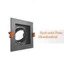 Kit 10 Spots De Embutir Rec MR11 Preto + Lâmpada MR11