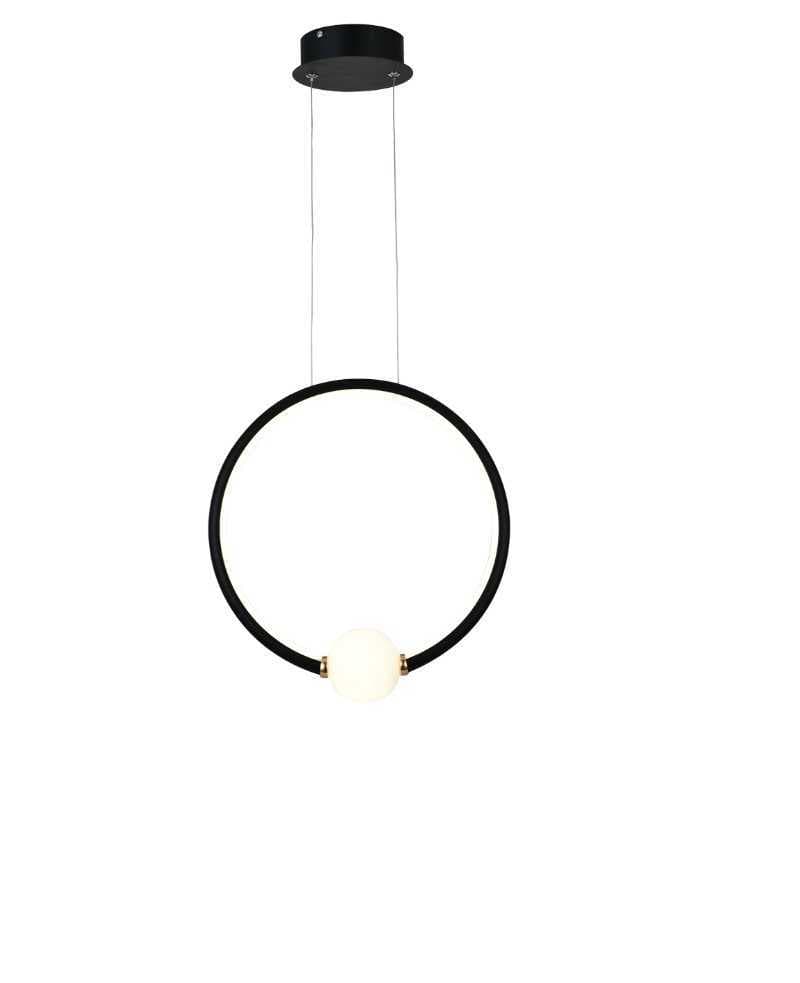 Pendente Ø33 cm Preto Led 20w 4000k - Nitrolux