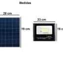 Kit 3 Refletor Solar Led 200W 6000K + Placa E Controle