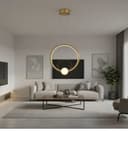 Pendente Ø43 cm Dourado Led 30W 4000k - Nitrolux