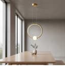 Pendente Ø43 cm Dourado Led 30W 4000k - Nitrolux