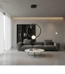 LPL-002P - PENDNETE Ø43cm  PRETO LED 30W 4000k - NITROLUX