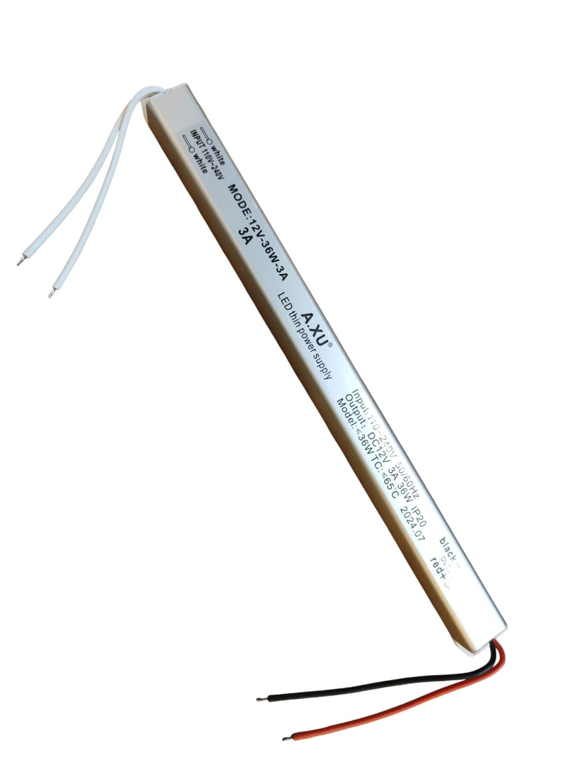 Kit 5 Fonte Slim 12v Chaveada 36w 3a Bivolt P/ Perfil De Led