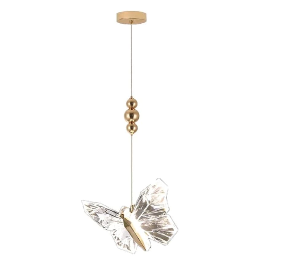 Pendente Luminária De Psyche Borboleta 3W Gold Gmh Trade