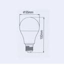 Lampada Led Galaxy Bulbo 4,8w 6500k Cor da luz Branco-frio