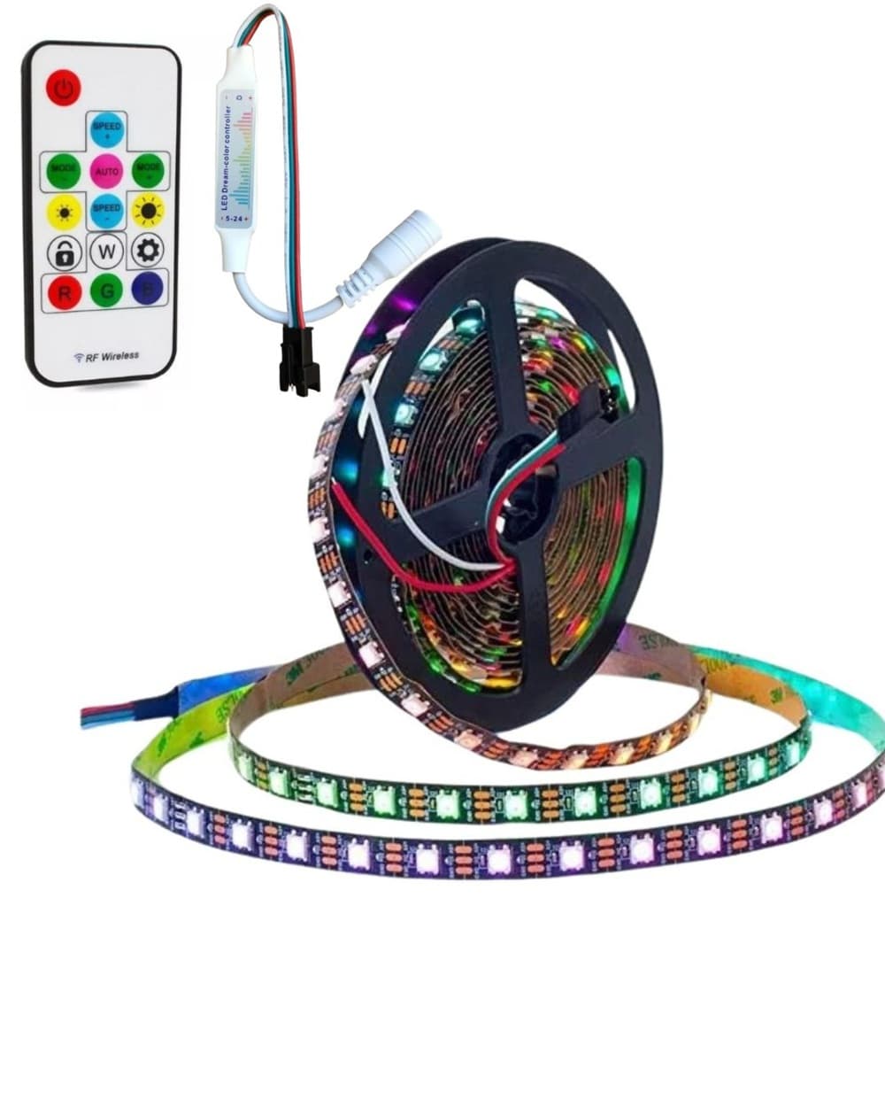 20 Metros Fita Rgb 348 Efeitos 4d Decoração Auto Adesiva Rgb