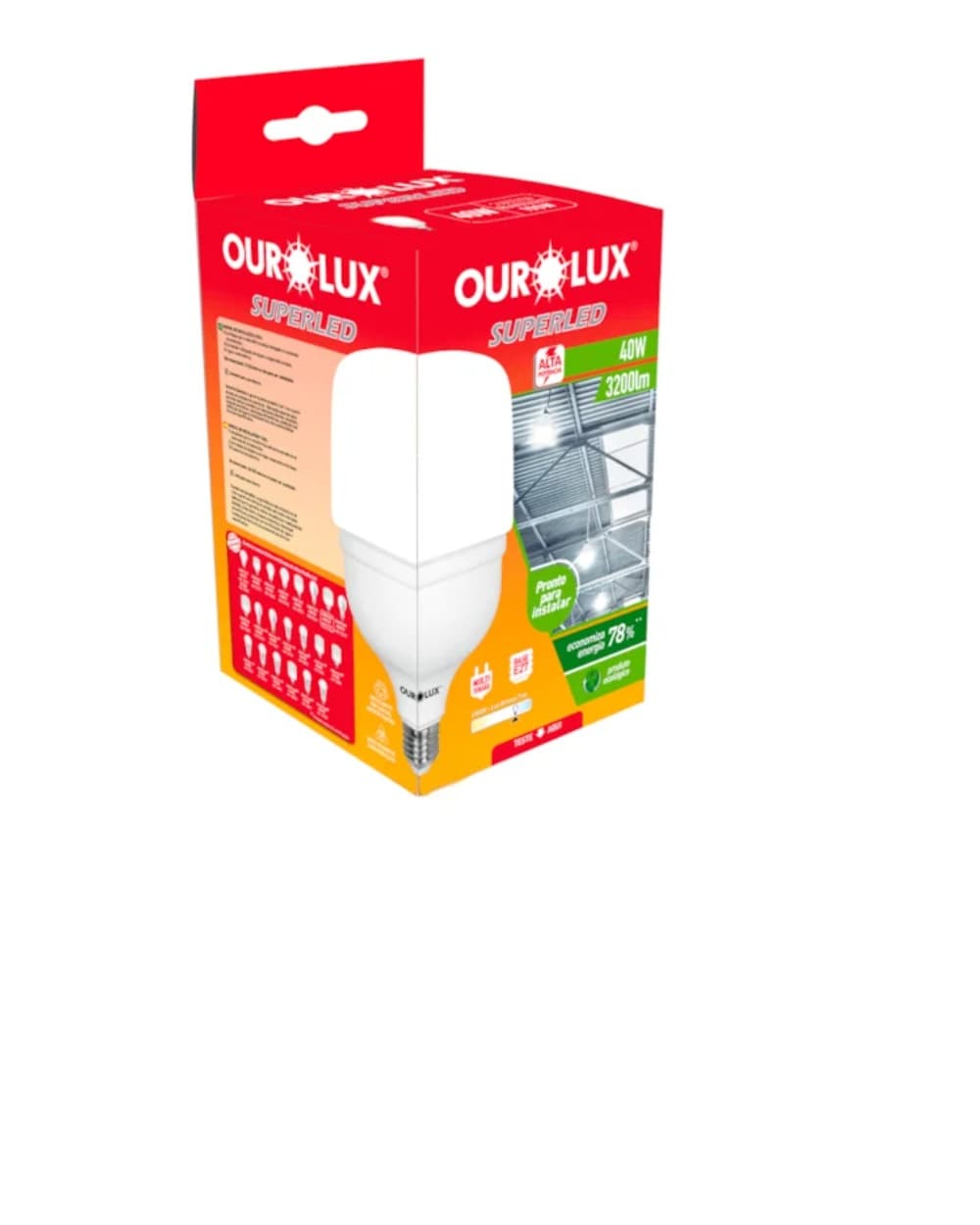 Lâmpada LED Bulbo 100W 6500K Alta Potência – Ourolux