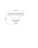 Lâmpada LED AR111 11W GU10 Bivolt 6500K Branco Frio –Ourolux