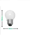 Kit 10 Lâmpada Led Bolinha G45 4w E27 3000k Branco Quente