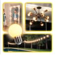 Kit 10 Lâmpada Led Bolinha G45 4w E27 3000k Branco Quente