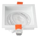 Kit Spot De Emb Rec Nordecor Branco + Lâmpada MR16 GU10