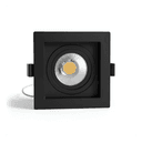 Kit Spot de Embutir Mayler GU10 Preto + Lâmpada MR16