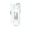 Balizador LED 2W 4x2 Preto 3000K Embutir