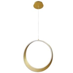Pendente Celestial LED 46W 3000K Dourado 40cm