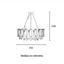 Lustre Pendente Blumenau Naiá E14 Bivolt Dourado