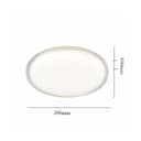 Plafon Smart 3 em 1 52W Sobrepor Halo Opal c/ Controle