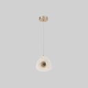 Lustre Pendente Decorativo Led Indus Dourado Bivolt Astraled