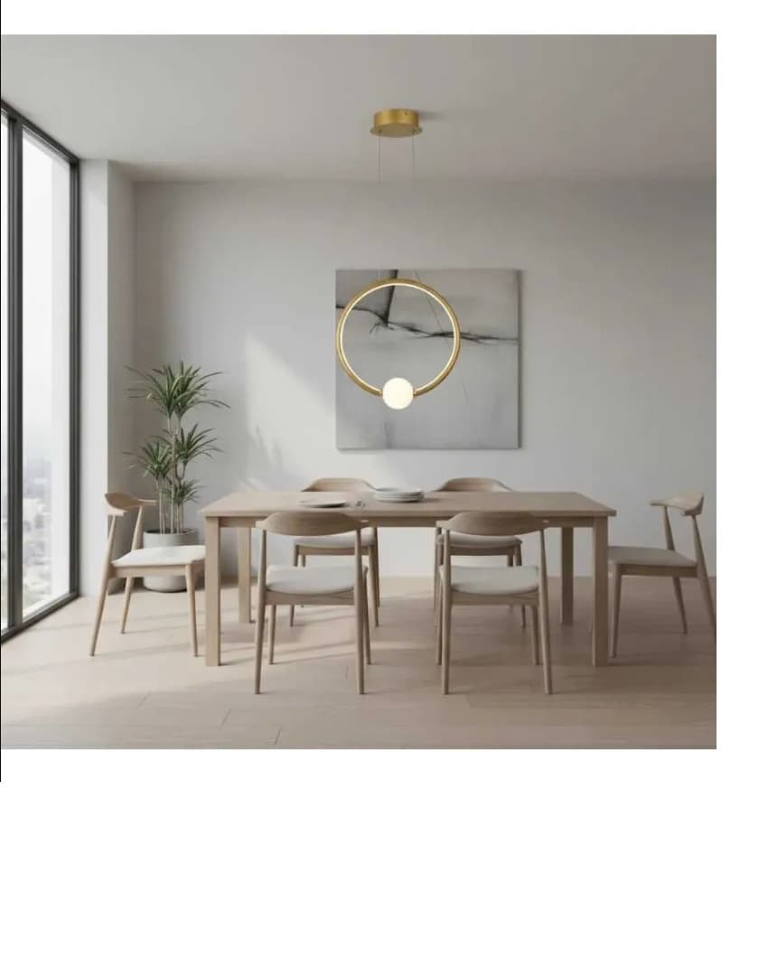 LPL-001D - PENDENTE Ø33CM DOURADO Led 20w 4000k - NITROLUX