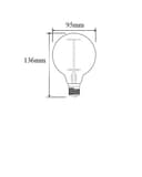 Lâmpada LED Filamento Globo G95 4W 2400K E27 Bivolt Lumanti