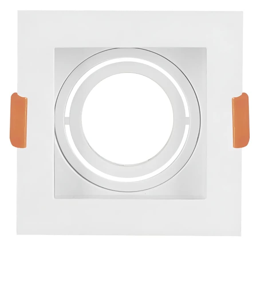 Kit Spot 5 De Emb Rec Nordecor Branco + Lâmpadas MR16 GU10