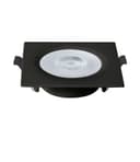 Kit 5 Spot de Embutir GU10 Mayler Preto + Lâmpadas MR16