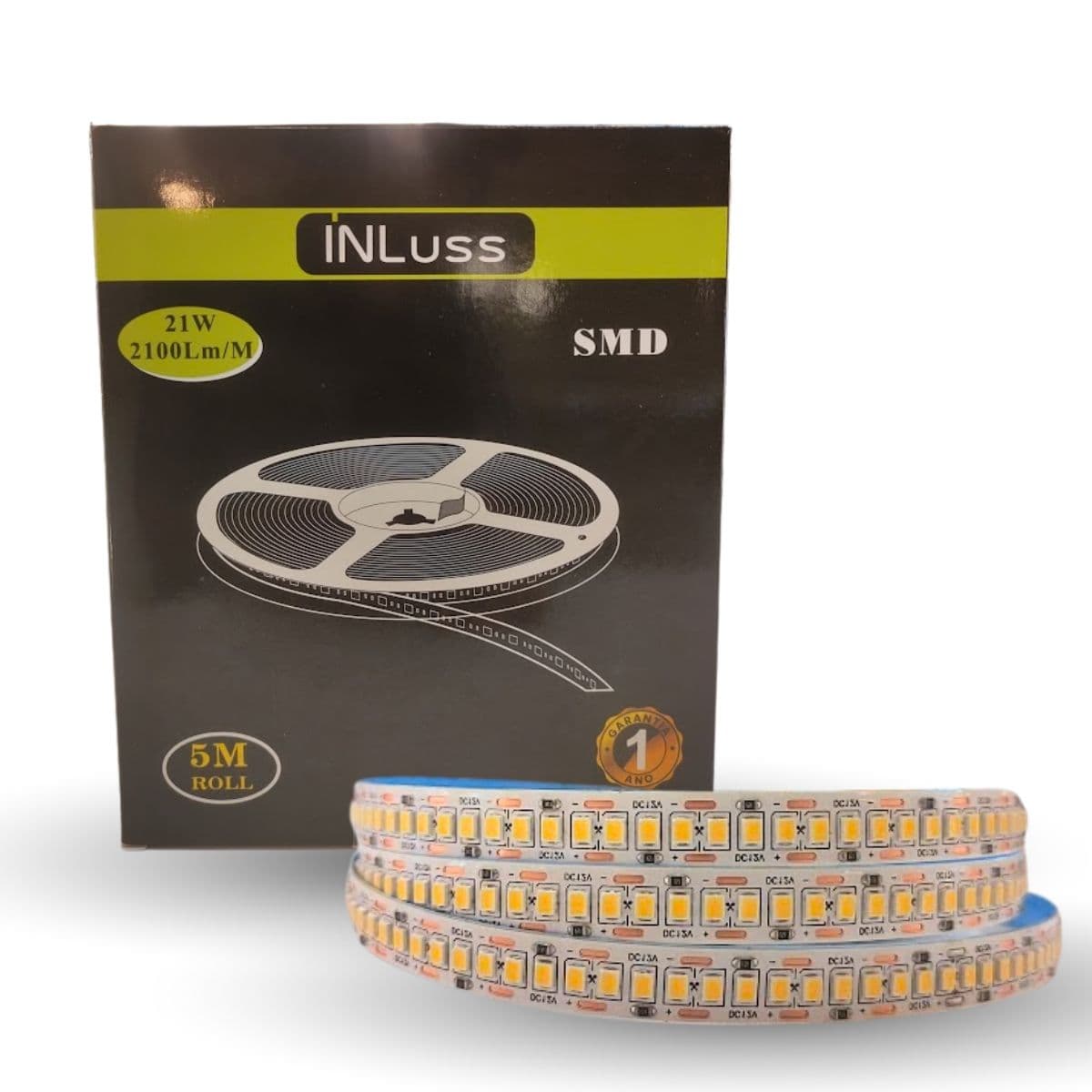 Fita 240 LED 4000K 12V 21W 5MT IP20 - Inluss