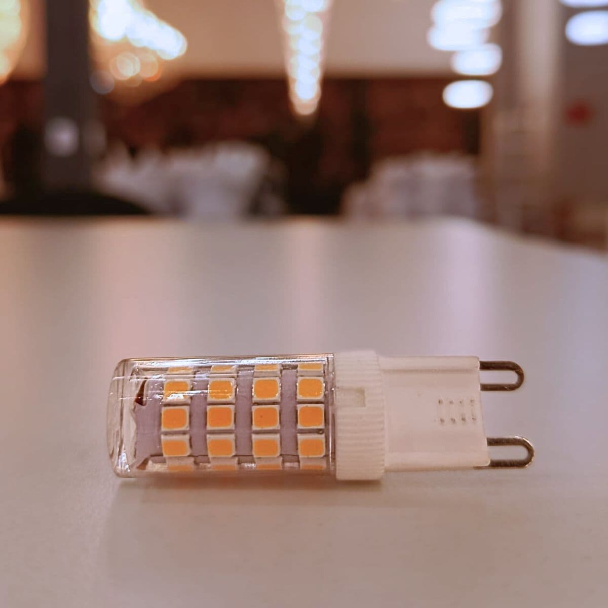 Lâmpada LED G9 MakLED 3W 220V – Branco Quente 2400K