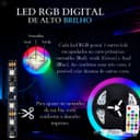 Fita LED RGB 4D Black 60 LEDs 12V 5m com Controladora – VLX