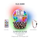 Fita LED RGB 4D Black 60 LEDs 12V 5m com Controladora – VLX