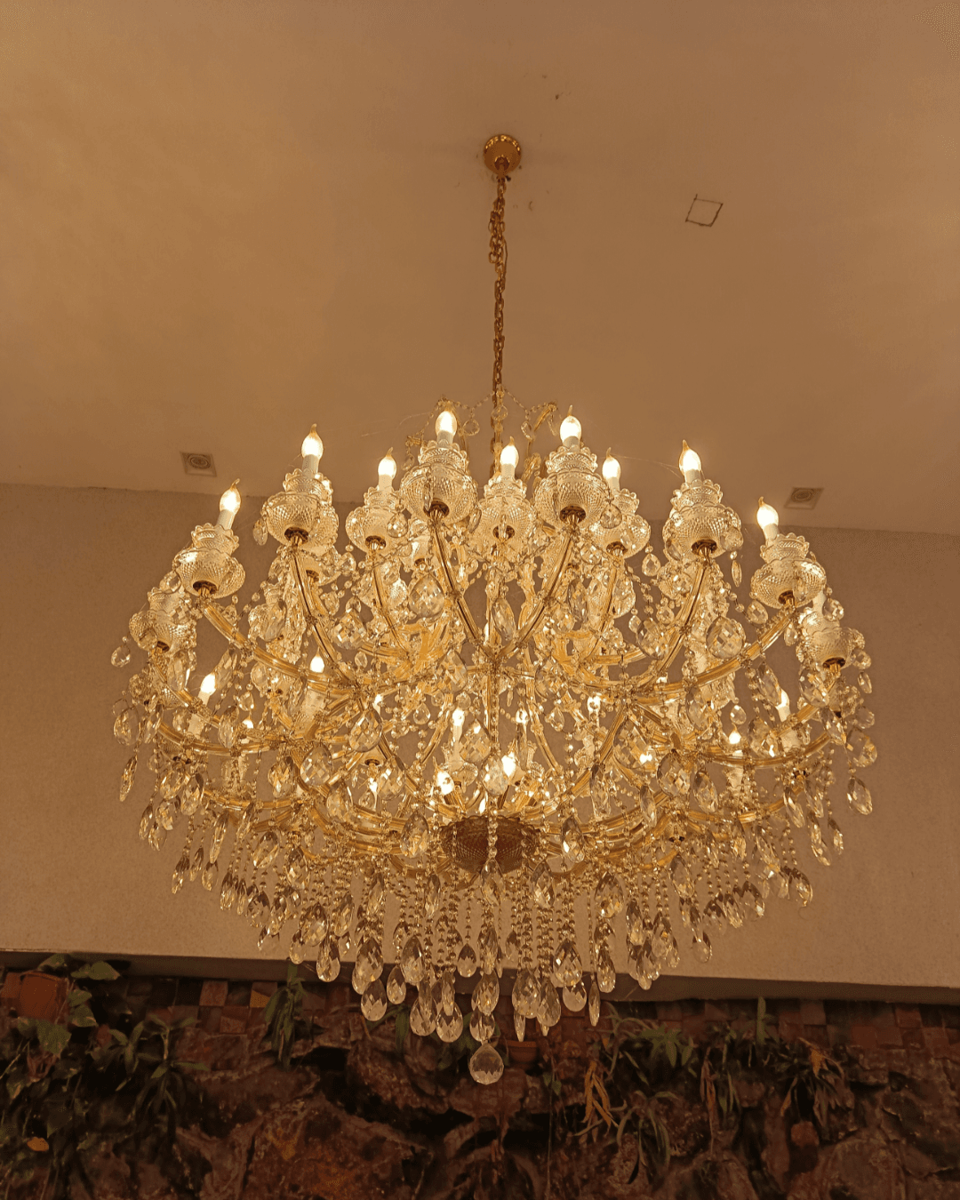 Lustre de Cristal Maria Thereza 48 Braços