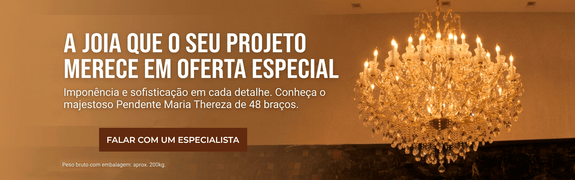 Lustre de Cristal Maria Thereza