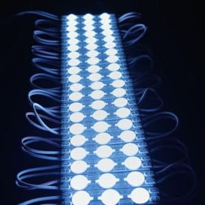 Kit 200 Módulos de LED 12V 1,5W 6500K com Lente para Fachada Letreiro e Comunicação Visual