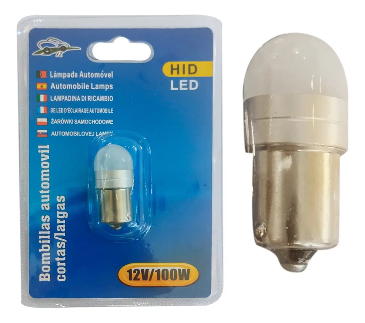 Lâmpada Automotiva LED HID 12V 100W Luz Branca - Universal