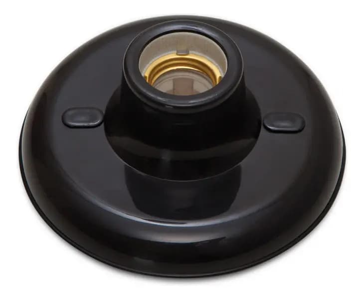 Plafonier Soquete E27 Preto - Blumenau
